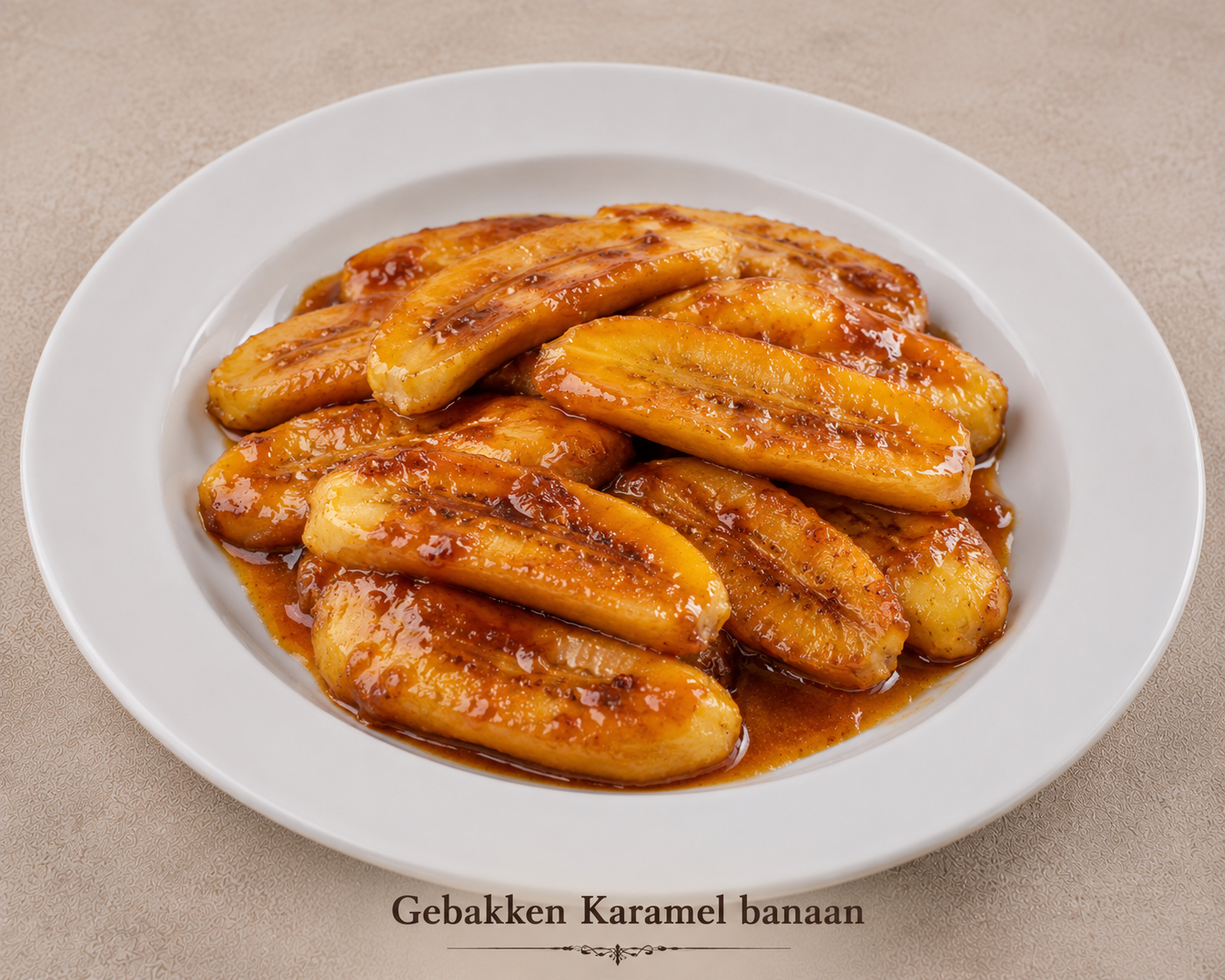 Gebakken Karamel banaan