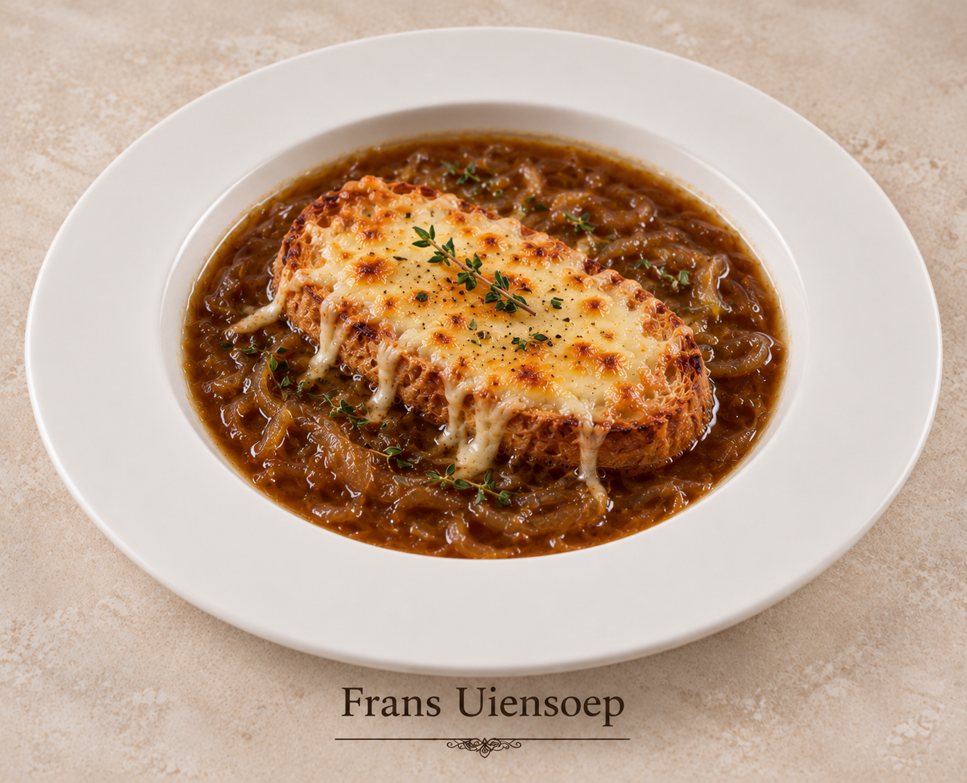 Franse uiensoep