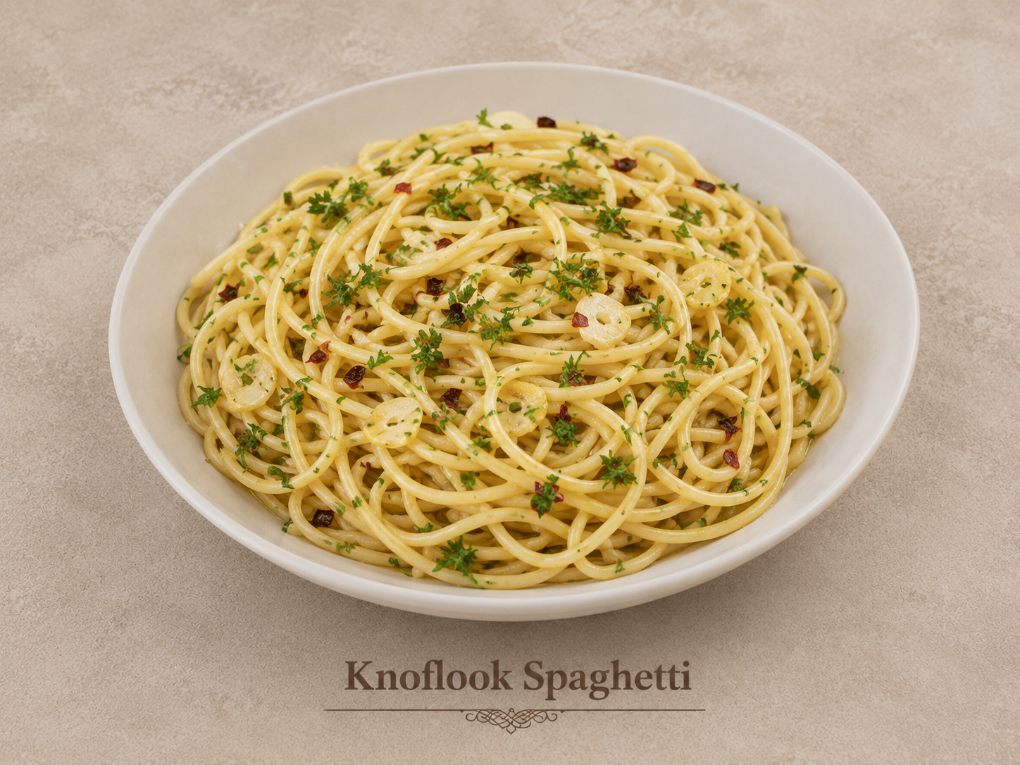 Knoflook Spaghetti